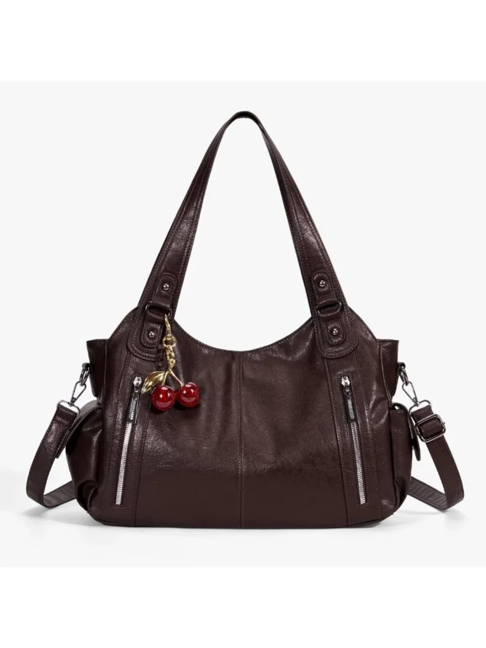 Chic Slouchy Hobo Shoulder Bag - Soft Leather Tote, Crossbody Y2K Style Handbag